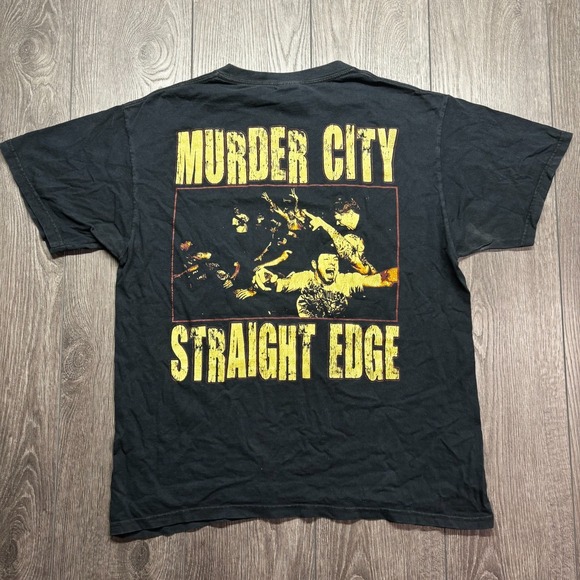 Vintage Other - Vintage Tyrant Murder City Straight Edge Shirt Hardcore Punk Large Detroit Rare